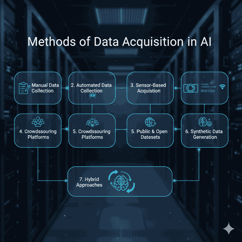 Methods of Data Acquisition in AI