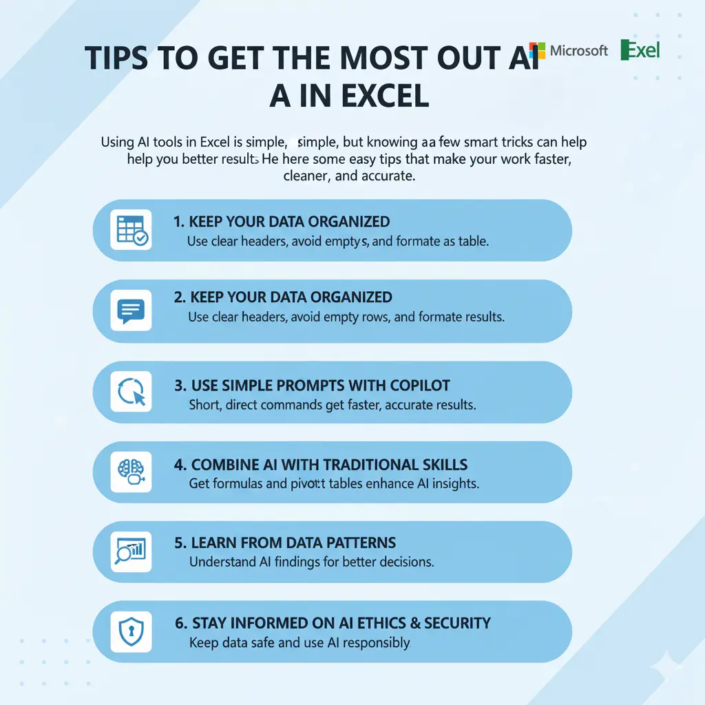 ips to Get the Most Out of AI in Excel